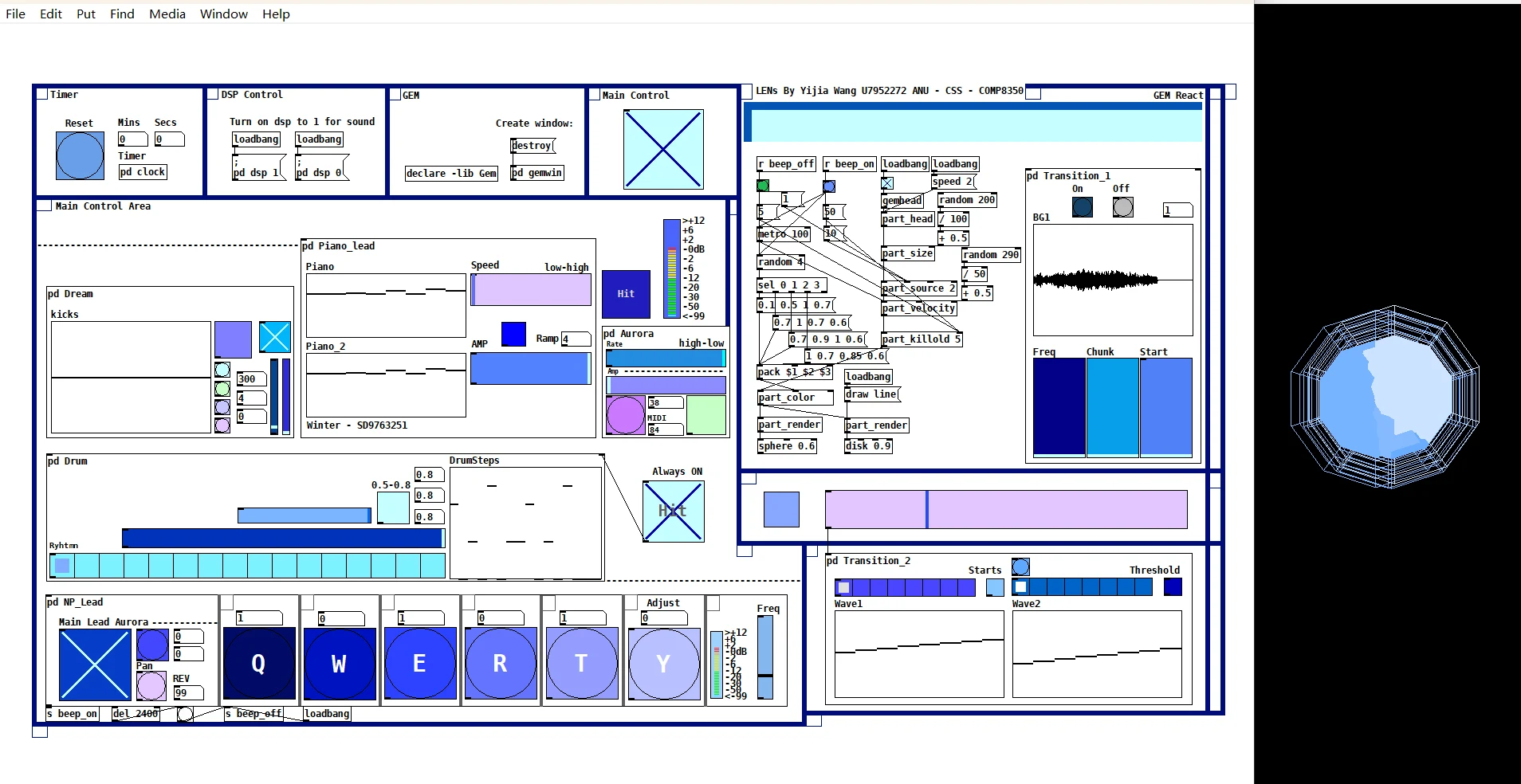 LENS Performance interface 3